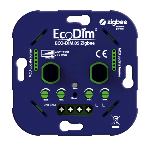 EcoDim LED-Dimmer Duo 2x 0-100W 