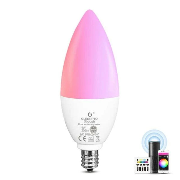 Gledopto 4W Dual White und Color Candle Bulb Pro